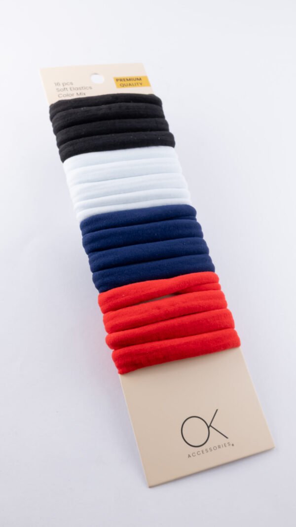 16pcs Soft Elastic Color Mix