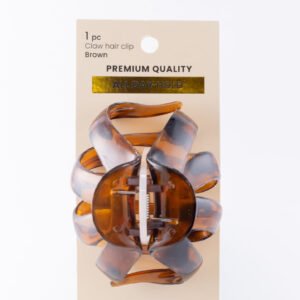 1pc Claw Hair Clip Brown
