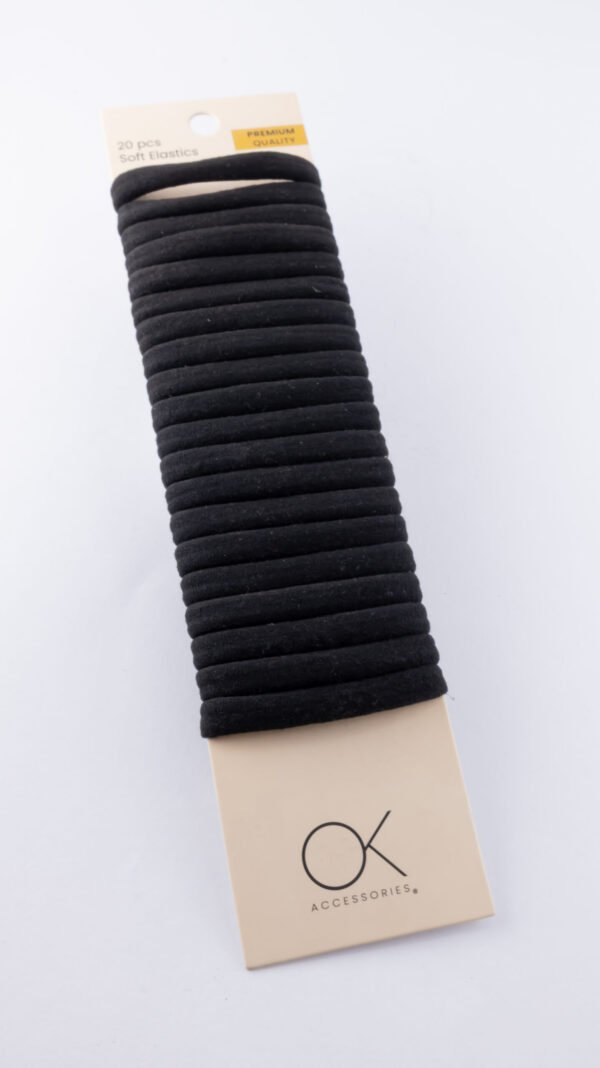 20pcs Soft Elastic Black
