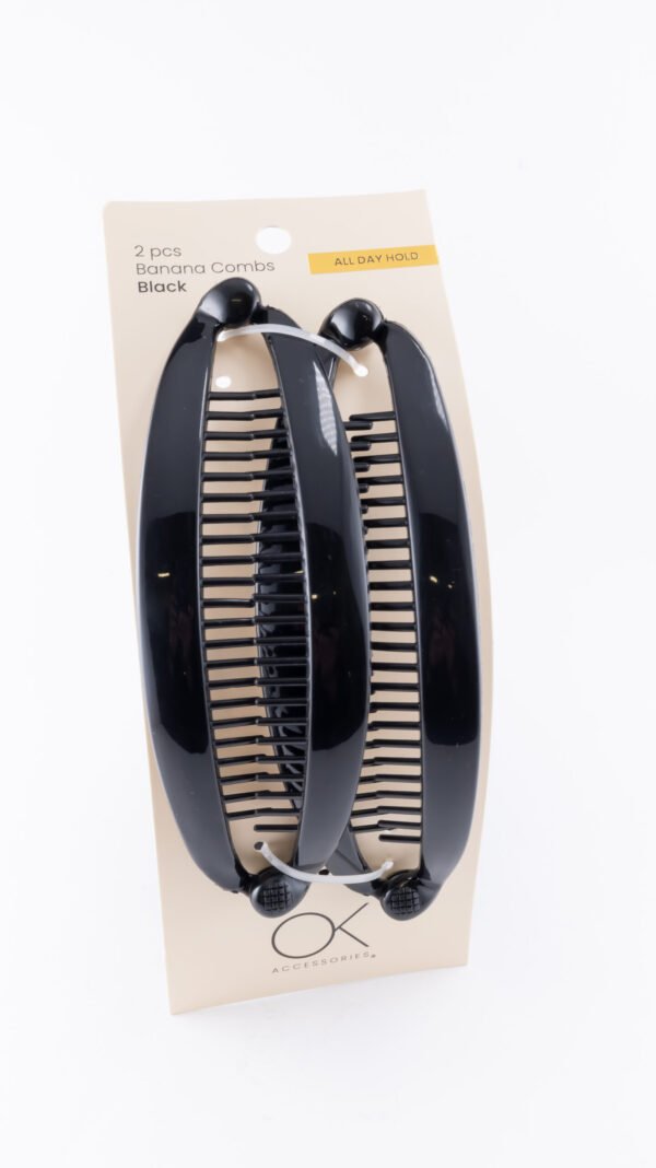 2pcs Banana Comb Black