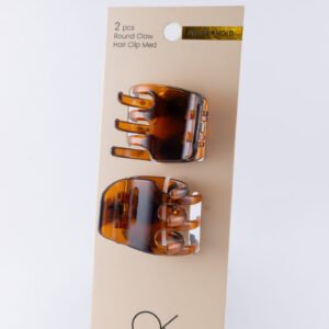 2pcs Round Claw Hair Clip Medium