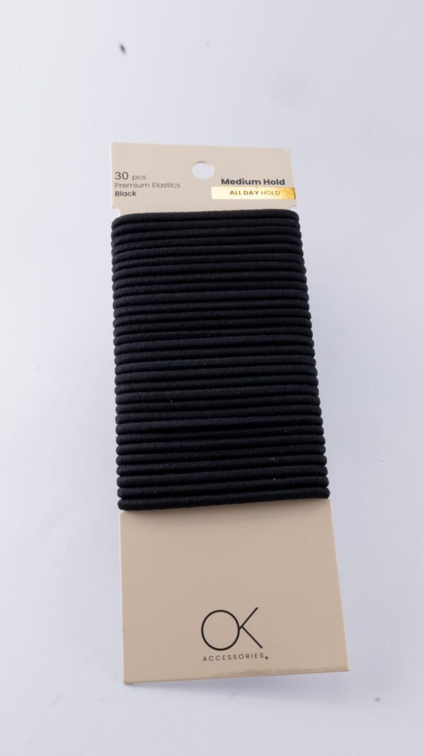 30pcs Premium Elastic Black