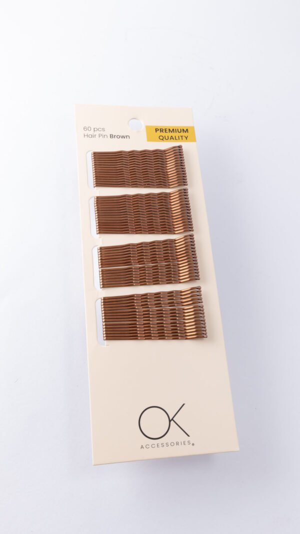60pcs Hair Pin Brown
